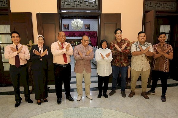 Kembangkan Toko Kelontong Berbasis Digital Pemkot Surabaya Audiensi dengan Bank Jatim 