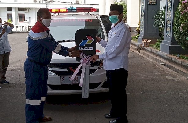 Pertamina NGRR Sumbang 1 Unit Ambulans untuk Tangani Wabah Korona di Tuban