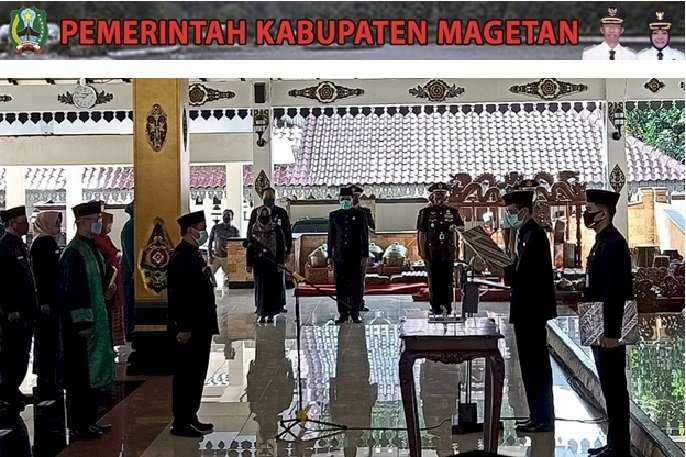 Bupati Magetan Suprawoto Lantik Penjabat Sekda Magetan