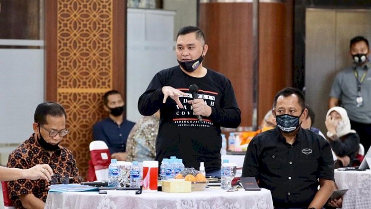 Kapolda Jatim Pimpin Anev Masa Transisi Menuju New Normal Surabaya Raya