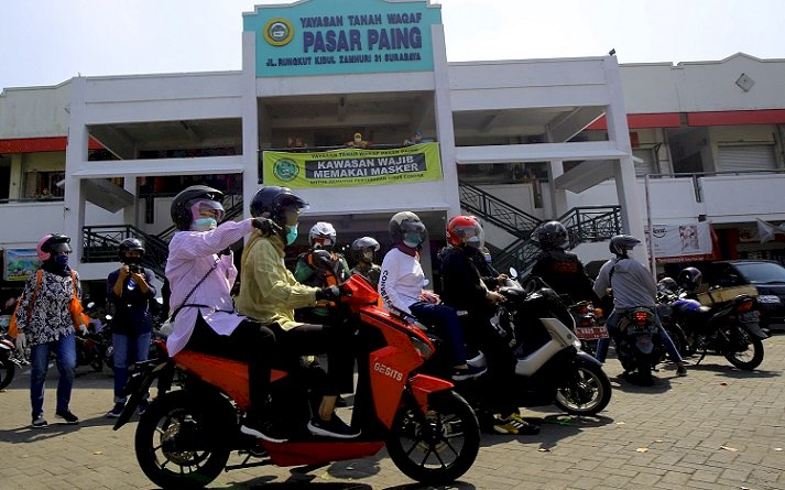 Surabaya Gencarkan Operasi Pakai Masker, Walikota Risma Blusukan dan Turunkan Semua Jajaran 