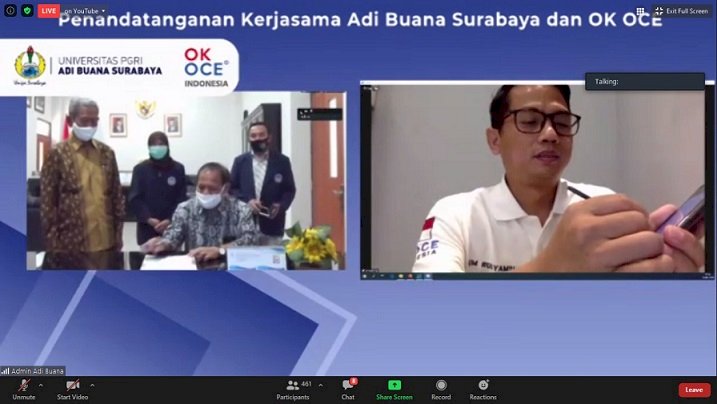 Unipa Surabaya Jajaki Kerja Sama dengan Oke Oce Indonesia