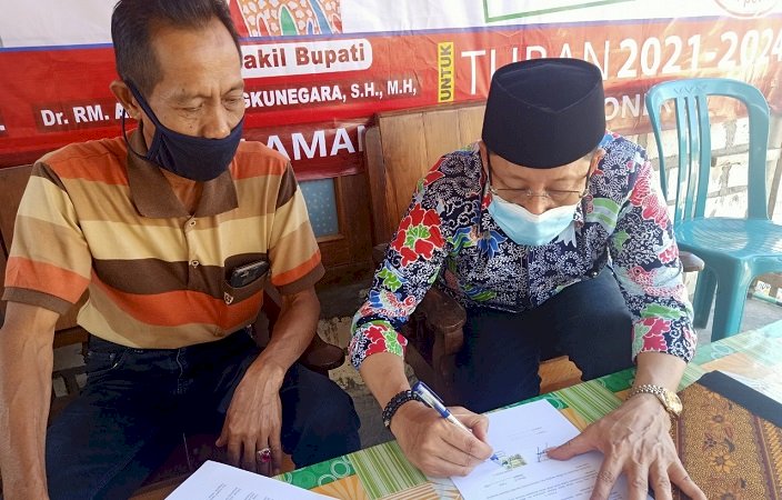 Cabup Tuban, Setiajit Buat Kontrak Politik 