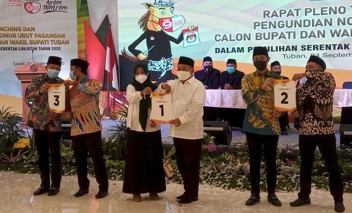 KPU Tuban Sukses Launching Maskot dan Tahapan Pengundian Nomor Urut Paslon 