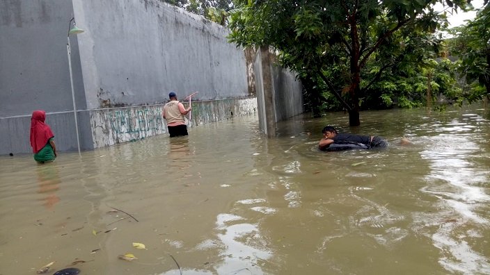 Puluhan Rumah di Kota Pamekasan Terendam Air