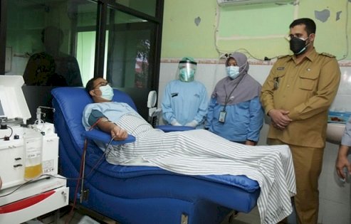 Pasien Covid-19 Dapat Plasma Konvalesen, RSUD dr.Mohammad Saleh Miliki Alat Donor