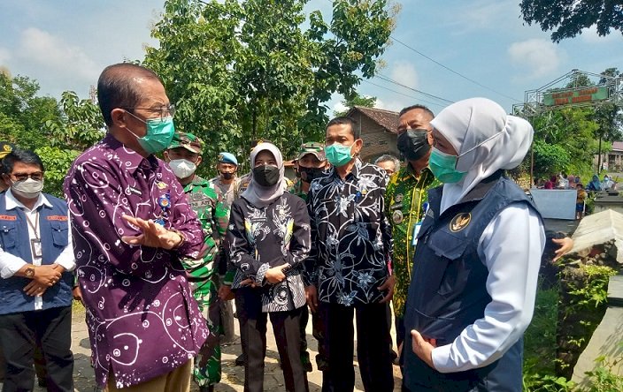 Gubernur Jawa Timur Bersama Bupati Magetan Tinjau Lokasi Terdampak Banjir
