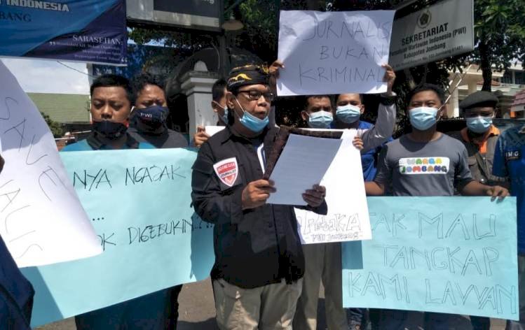 PWI Jombang  Minta Tindak Tegas Pelaku Kekerasan Jurnalis