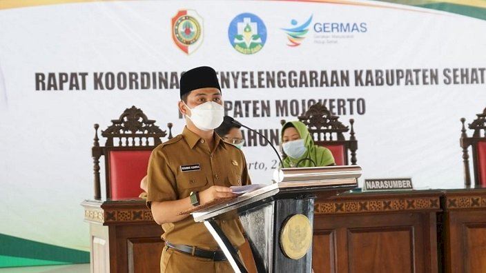 Rakor Penyelenggaraan Forum KKS Kabupaten Mojokerto 2021,   Dorong Pemaksimalan ODF hingga 100 Persen