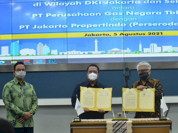 PGN - Jakpro Bangun Utilitas dan Infrastruktur Gas Bumi di DKI Jakarta