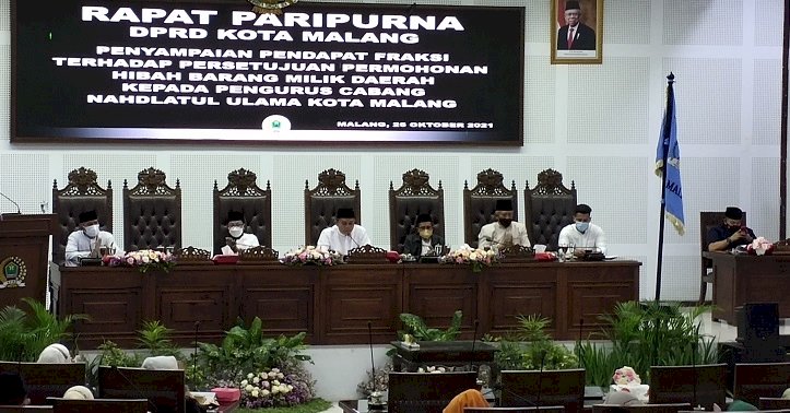 6 Fraksi DPRD Kota Malang Setujui Hibah Barang Miliki Daerah untuk PC NU