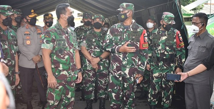 Dansatgas Repatriasi Sambut Kunjungan Panglima TNI