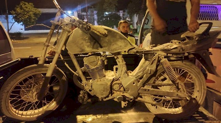 Kecelakaan Maut di Tuban, Motor dan Pengendara Tewas Terbakar