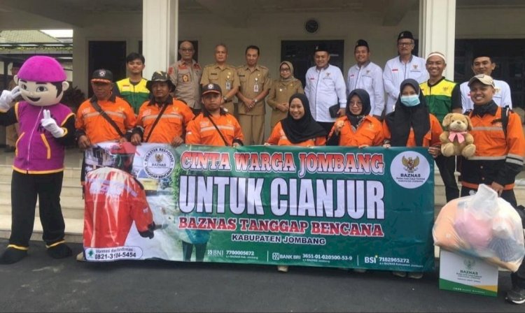 Pemkab Jombang Berangkatkan Relawan ke Cianjur