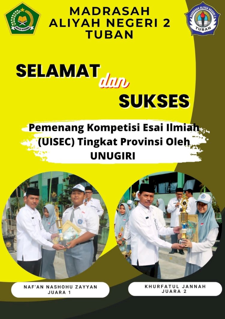 Tim KIR MAN 2 Tuban Sumbang 2 piala di Ajang UISEC