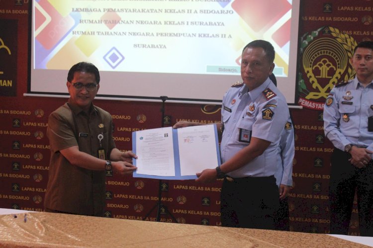 Empat UPT Pemasyarakatan Korwil Surabaya Gandeng Dukcapil Sidoarjo