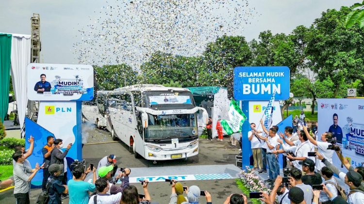 PLN Berangkatkan Pemudik ke-33 Kota-Kabupaten di Jatim dan Jateng
