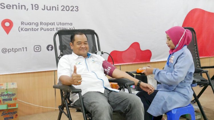 Gandeng PMI Kota Surabaya, PTPN XI Gelar Donor Darah