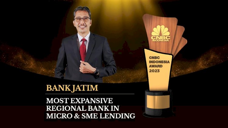 Bank Jatim Raih Penghargaan CNBC Indonesia Awards 2023