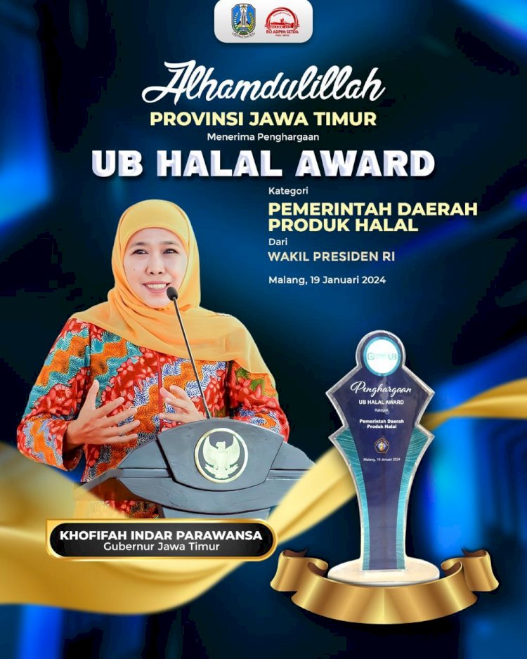 Pemprov Jatim Raih UB Halal Award