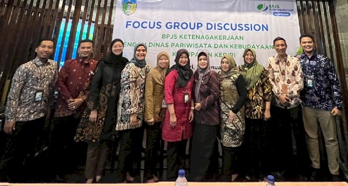 Perluas Jaminan Perlindungan Sosial, BPJS Ketenegakerjaan Kediri Gelar FGD