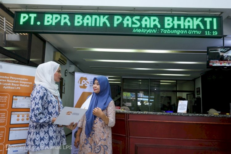 LPS Bayar Klaim Nasabah BPR Bank Pasar Bhakti Rp 14,5 Miliar di Tahap I