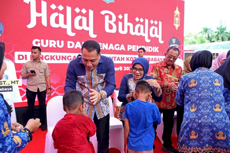 Wali Kota Halalbihalal bersama 22.900 Guru SD-SMP Se-Surabaya