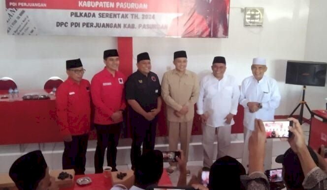 Pilbup Kabupaten Pasuruan 2024, Lebarkan Koalisi, Rusdi Daftar Cabup ke PDIP