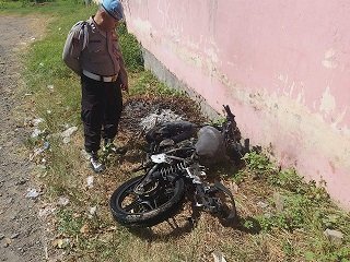 Motor Pengecer BBM Terbakar di SPBU Jalan Yos Sudarso Banyuwangi