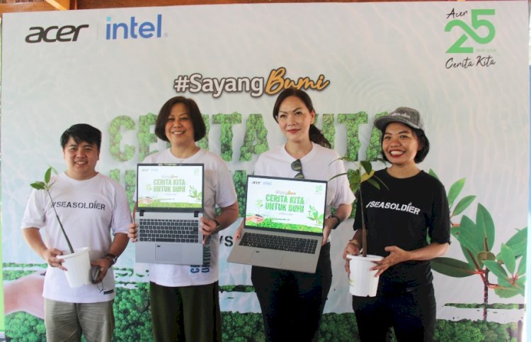 Acer Indonesia Tanam Ribuan Mangrove di Wonorejo Surabaya