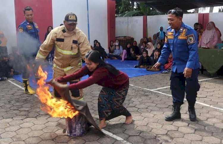 50 Ibu Rumah Tangga Ikuti Latihan Mitigasi Kebakaran