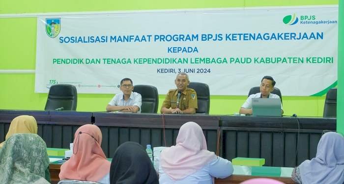 BPJS Ketenagakerjaan Kediri Sosialisasi Manfaat Program pada Tenaga Kependidikan PAUD