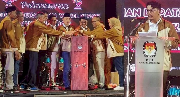 KPU Bangkalan Launching Maskot Bang Jago dan Jinggle Pilkada