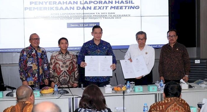 Kementerian ATR/BPN Raih Opini WTP 12 Kali Berturut-turut, AHY Beri Apresiasi