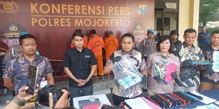 Polres Mojokerto Tangkap Sindikat Uang Palsu dan Sejumlah Kasus Kriminal