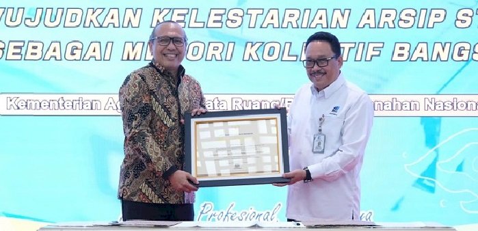 Kementerian ATR/BPN Raih Penghargaan dari ANRI