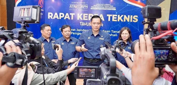 Buka Rakernis Ditjen PTPP, Menteri AHY Bicarakan Peran Penting Pengadaan Tanah bagi Pembangunan di Indonesia