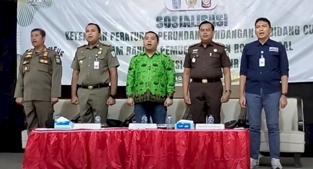 Sosialisasi UU Cukai di Bondowoso, Satpol PP Provinsi Jatim Siap Bantu Perizinan Usaha Rokok