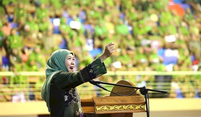 Maulid Nabi Bersama Puluhan Ribu Muslimat Pasuruan, Khofifah Ajak Teladani Akhlaq Rasulullah