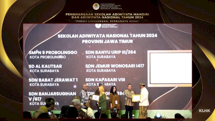 20 SD-SMP di Surabaya Sabet Penghargaan Adiwiyata Nasional