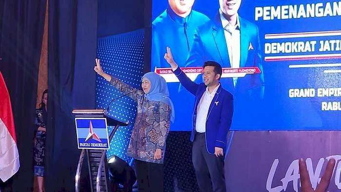 Hadiri Rakerda Partai Demokrat Jatim,  Khofifah Pesankan Setiap TPS Wajib Ada Saksi