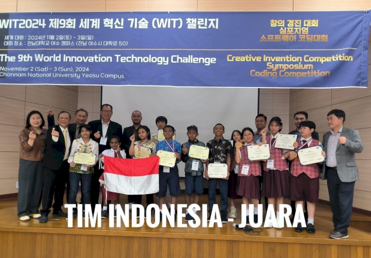 Pelajar SD Desa Banyuwangi Juarai Kompetisi Coding Internasional di Korea