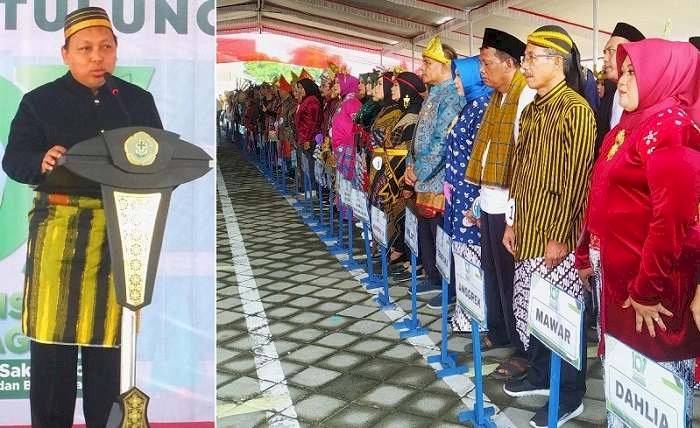 Apel HUT Ke-107 RSUD dr. Iskak, Peserta Kenakan Pakaian Adat Nusantara, Perkuat SDM, Siap Menuju Rumah Sakit Tipe A