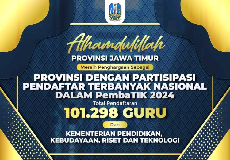 Pemprov Jatim Raih PembaTIK Terbanyak Nasional