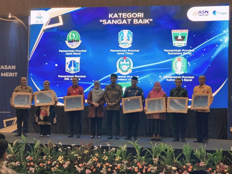 Pemprov Jatim Raih Penghargaan Sistem Merit Manajemen ASN 2024