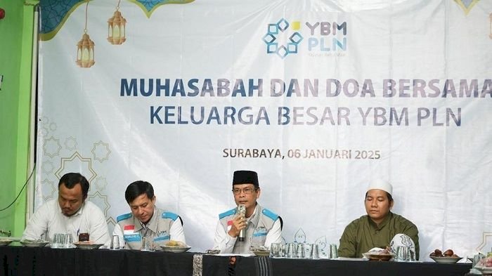 Tahun Baru 2025, PLN UIP JBTB Gelar Muhasabah dan Doa Bersama  Keluarga YBM PLN UIP, Dukuh Kupang Timur, di Ponpes Tahfidz Nuril Qur’an  