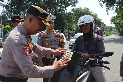 Polres Probolinggo Kota Sosialisasi Mudik Aman dan Nyaman untuk Keluarga