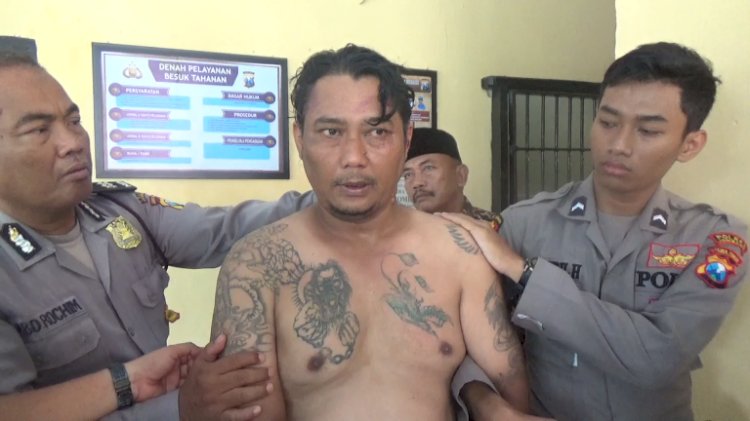 Kepergok Mencuri, Maling Penuh Tato Dihajar Massa