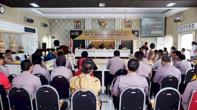 Komisi III DPR Serap Aspirasi ke Polresta Sidoarjo