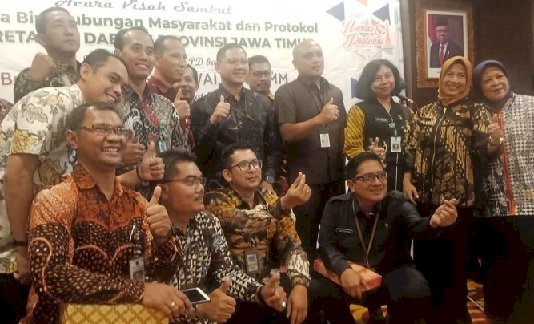 Keluarga Besar Humpro Lepas Aries Agung, Sambut Agung Subagyo